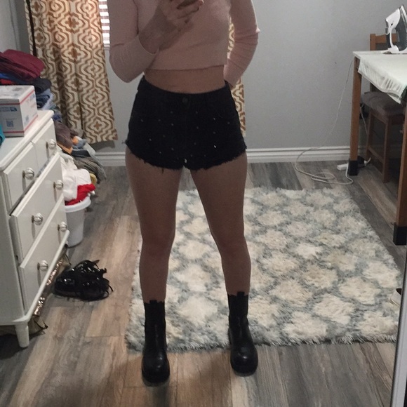 Topshop high waisted Denim shorts - Picture 12 of 16